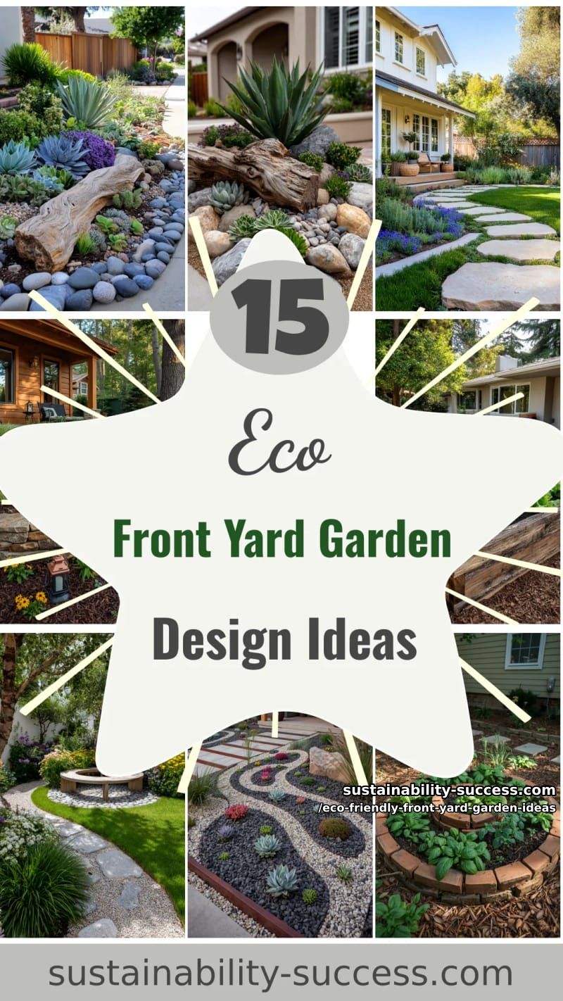15 Eco-Friendly Front Yard Garden Design Ideas 51 Eco-Friendly Front Yard Garden Ideas - Collage 50