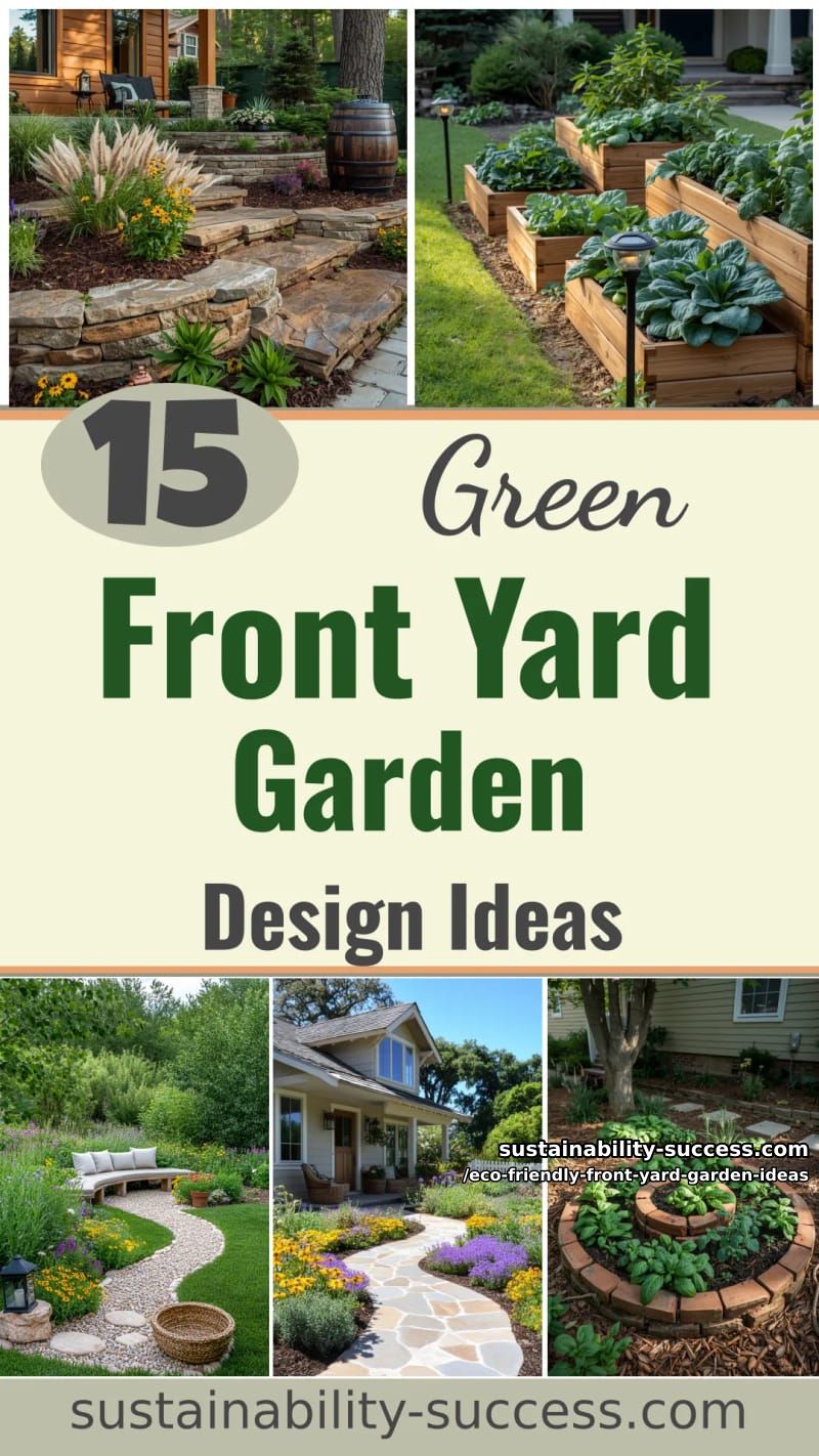 15 Eco-Friendly Front Yard Garden Design Ideas 53 Eco-Friendly Front Yard Garden Ideas - Collage 52
