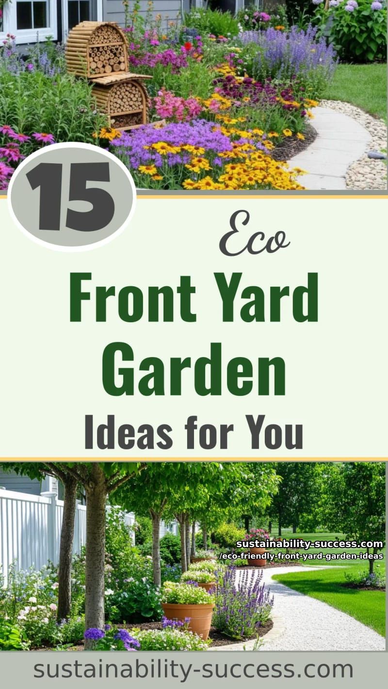 15 Eco-Friendly Front Yard Garden Design Ideas 54 Eco-Friendly Front Yard Garden Ideas - Collage 53