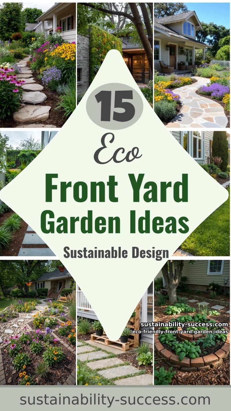 15 Eco-Friendly Front Yard Garden Design Ideas 57 Eco-Friendly Front Yard Garden Ideas - Collage 56