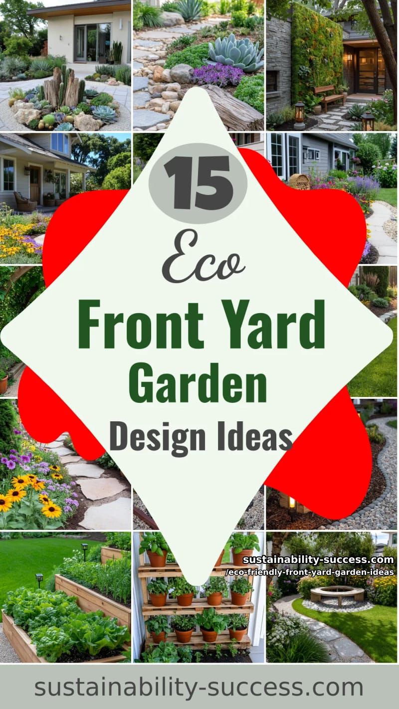 15 Eco-Friendly Front Yard Garden Design Ideas 59 Eco-Friendly Front Yard Garden Ideas - Collage 58