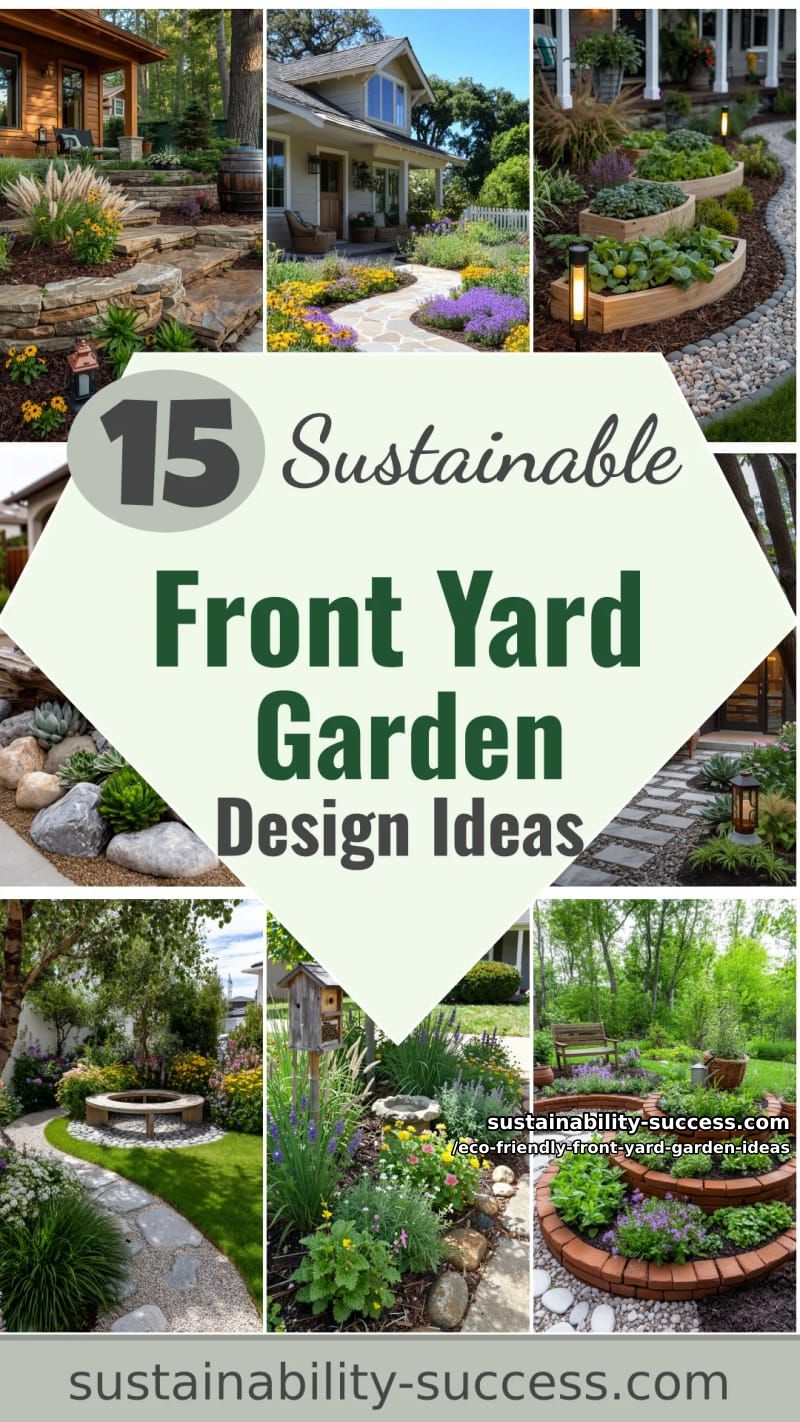 15 Eco-Friendly Front Yard Garden Design Ideas 61 Eco-Friendly Front Yard Garden Ideas - Collage 60