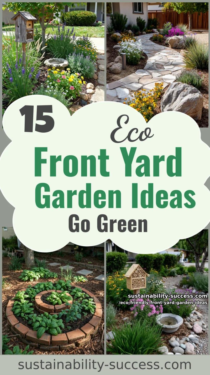 15 Eco-Friendly Front Yard Garden Design Ideas 62 Eco-Friendly Front Yard Garden Ideas - Collage 61