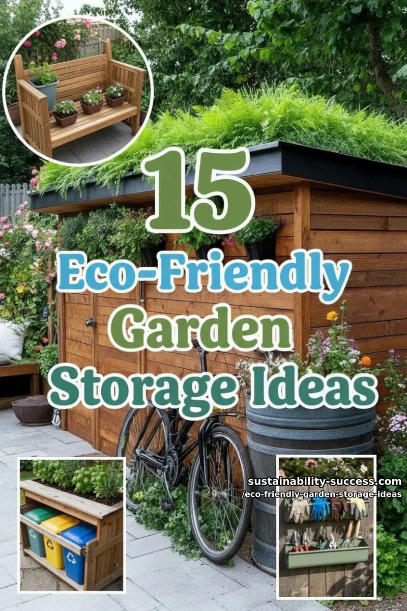 15 Eco-Friendly Garden Storage Ideas for Sustainable Outdoor Spaces 38 Eco-Friendly Garden Storage Ideas - Collage 37
