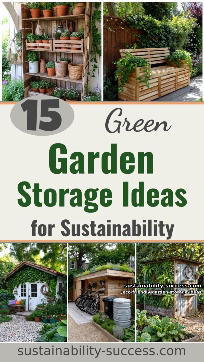 15 Eco-Friendly Garden Storage Ideas for Sustainable Outdoor Spaces 41 Eco-Friendly Garden Storage Ideas - Collage 40