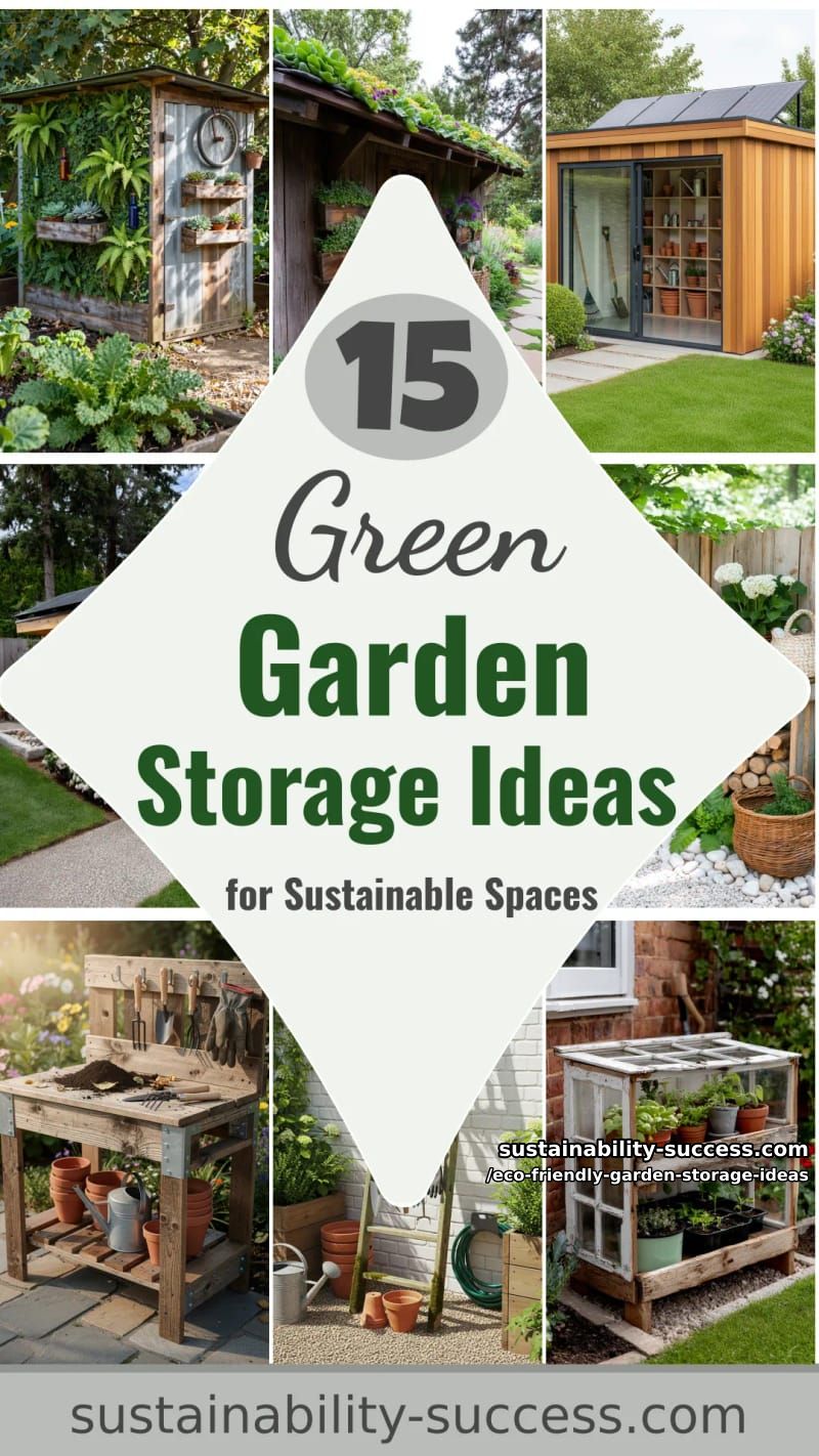 15 Eco-Friendly Garden Storage Ideas for Sustainable Outdoor Spaces 50 Eco-Friendly Garden Storage Ideas - Collage 49