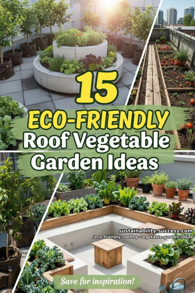 15 Eco-Friendly Rooftop Vegetable Garden Ideas for a Greener Home 38 Eco-Friendly Rooftop Vegetable Garden Ideas - Collage 37