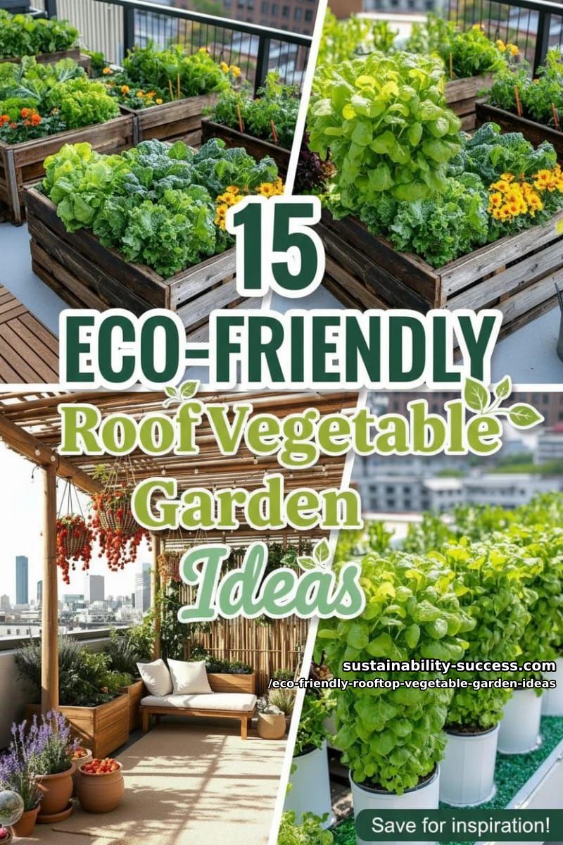 15 Eco-Friendly Rooftop Vegetable Garden Ideas for a Greener Home 40 Eco-Friendly Rooftop Vegetable Garden Ideas - Collage 39