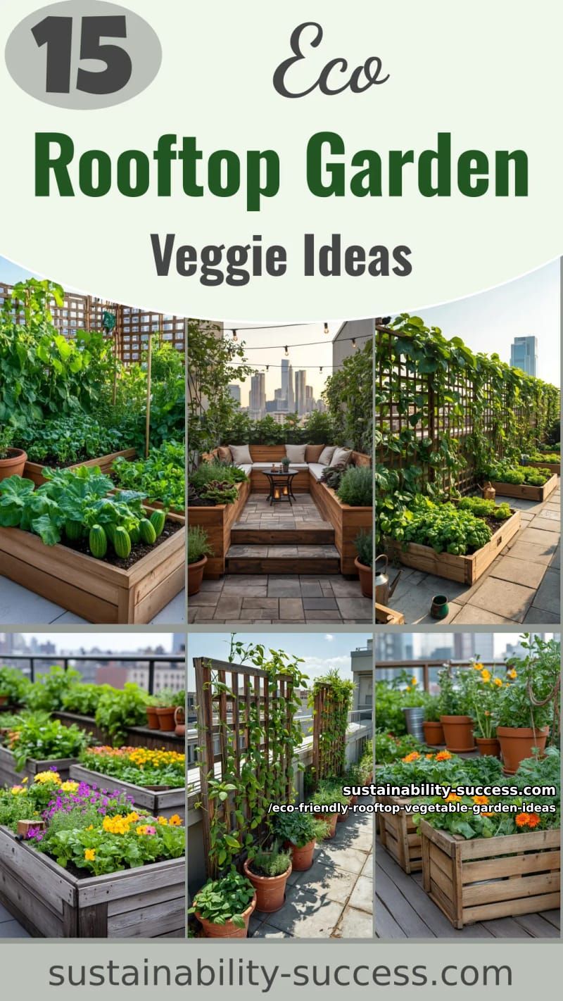15 Eco-Friendly Rooftop Vegetable Garden Ideas for a Greener Home 47 Eco-Friendly Rooftop Vegetable Garden Ideas - Collage 46