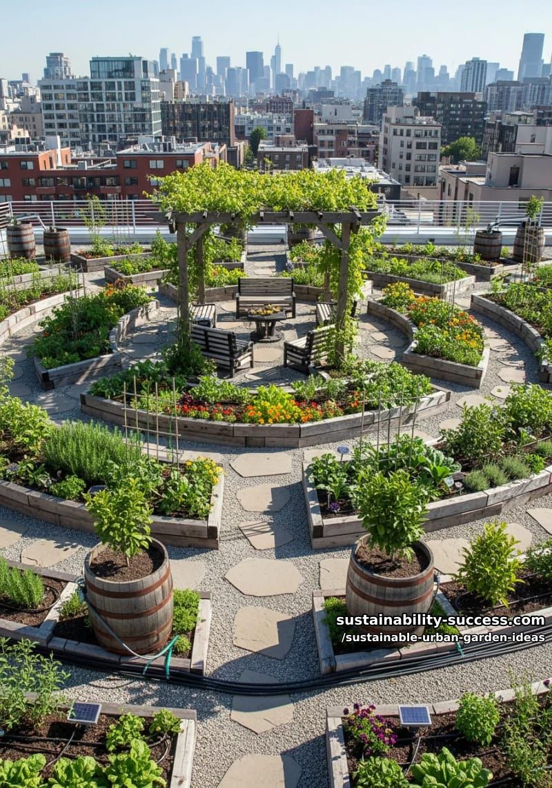 Sustainable Lifestyle Articles 4 edible rooftop labyrinths with native drought-tolerant plants 37