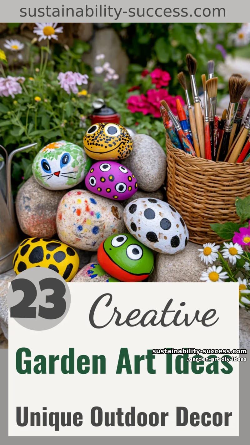 23 Creative Garden Art DIY Ideas for a Unique Outdoor Decor 66 garden art diy ideas - Collage 65