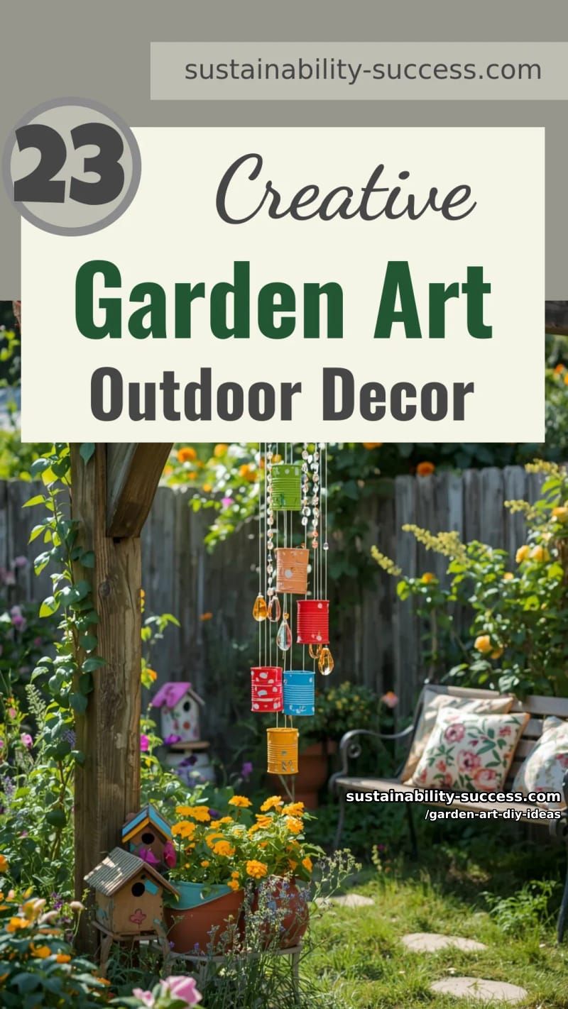 23 Creative Garden Art DIY Ideas for a Unique Outdoor Decor 68 garden art diy ideas - Collage 67