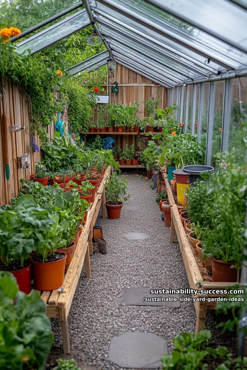 mini greenhouse tunnel using old windows for year-round veggie starts 1