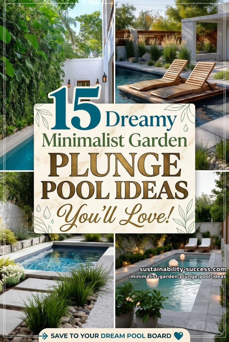 15 Dreamy Minimalist Garden Plunge Pool Ideas You'll Love 39 Minimalist Garden Plunge Pool Ideas - Collage 38