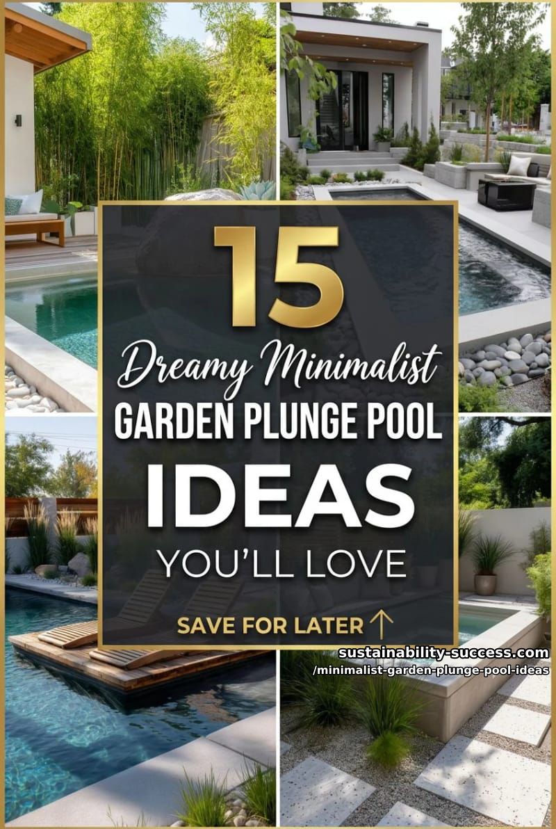 15 Dreamy Minimalist Garden Plunge Pool Ideas You'll Love 40 Minimalist Garden Plunge Pool Ideas - Collage 39