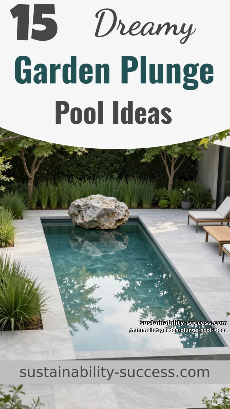 15 Dreamy Minimalist Garden Plunge Pool Ideas You'll Love 42 Minimalist Garden Plunge Pool Ideas - Collage 41