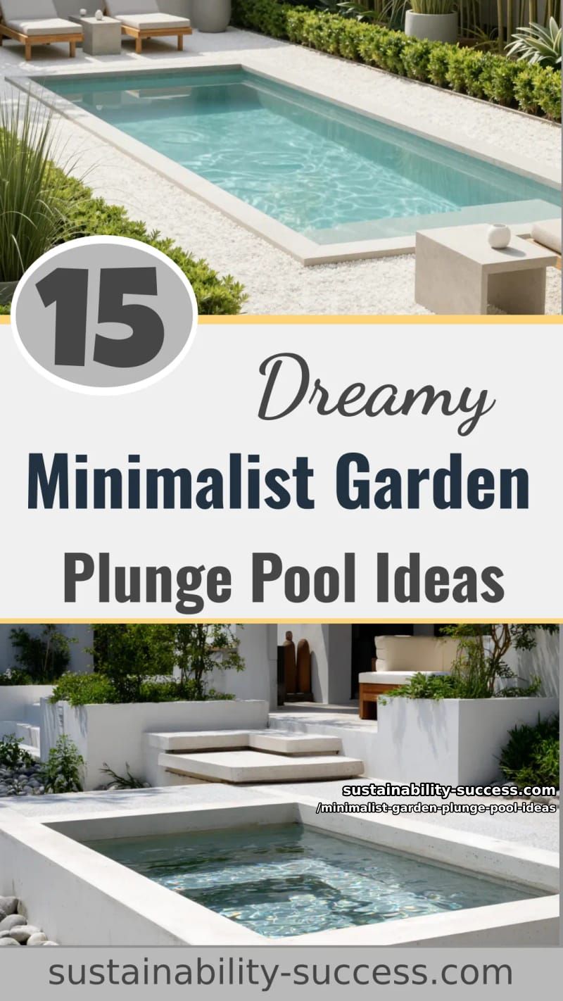 15 Dreamy Minimalist Garden Plunge Pool Ideas You'll Love 45 Minimalist Garden Plunge Pool Ideas - Collage 44