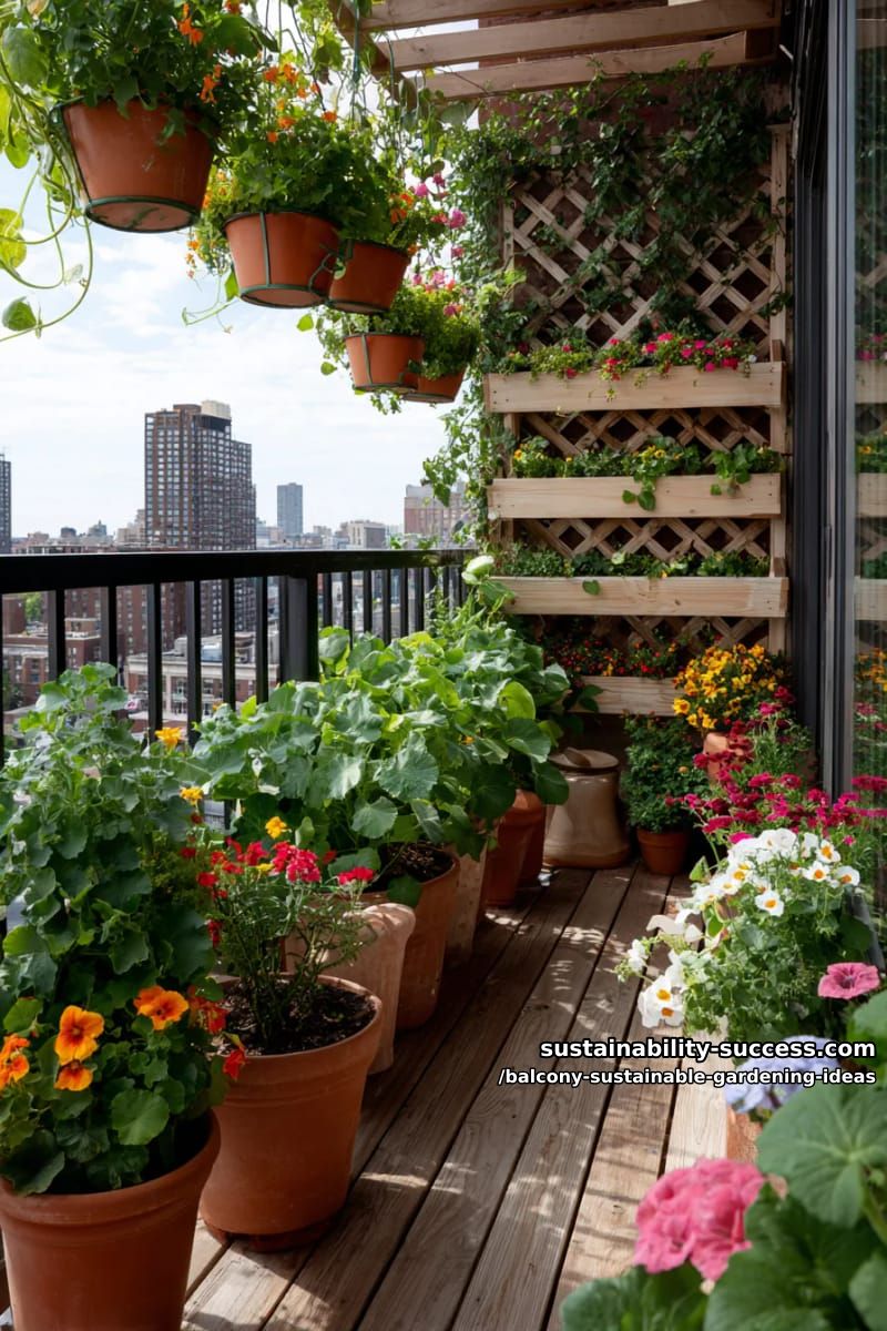 Sustainable Lifestyle Articles 3 mix edible flowers and vegetables in a whimsical balcony jungle 35