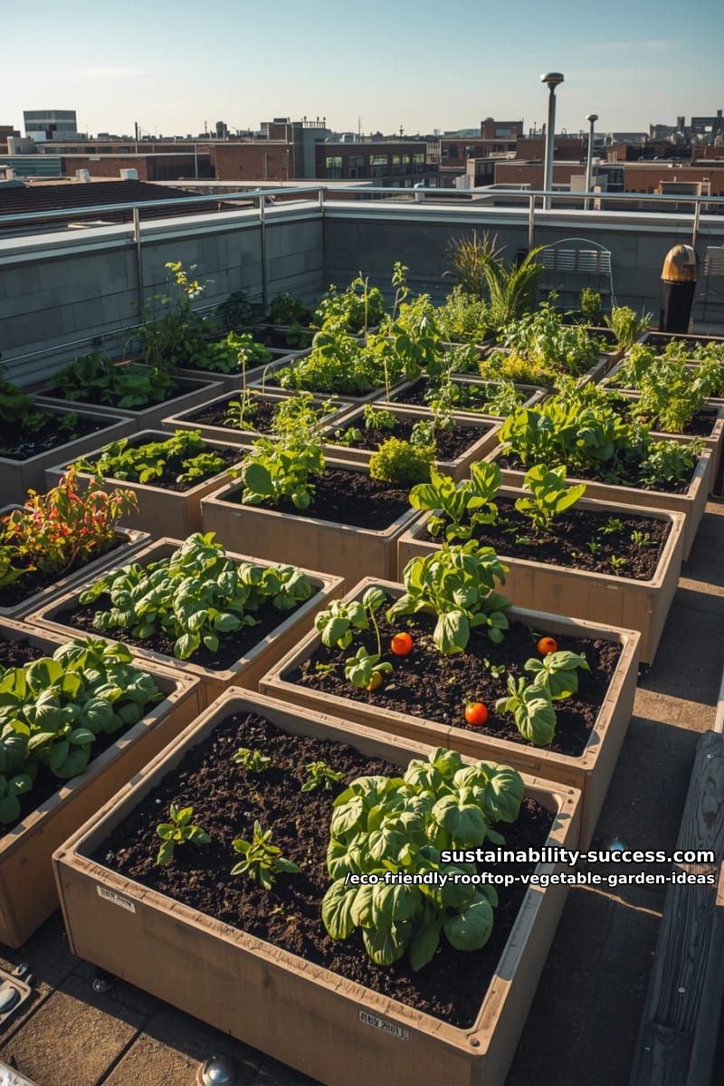 modular container garden with moveable pots for seasonal crop rotation 1