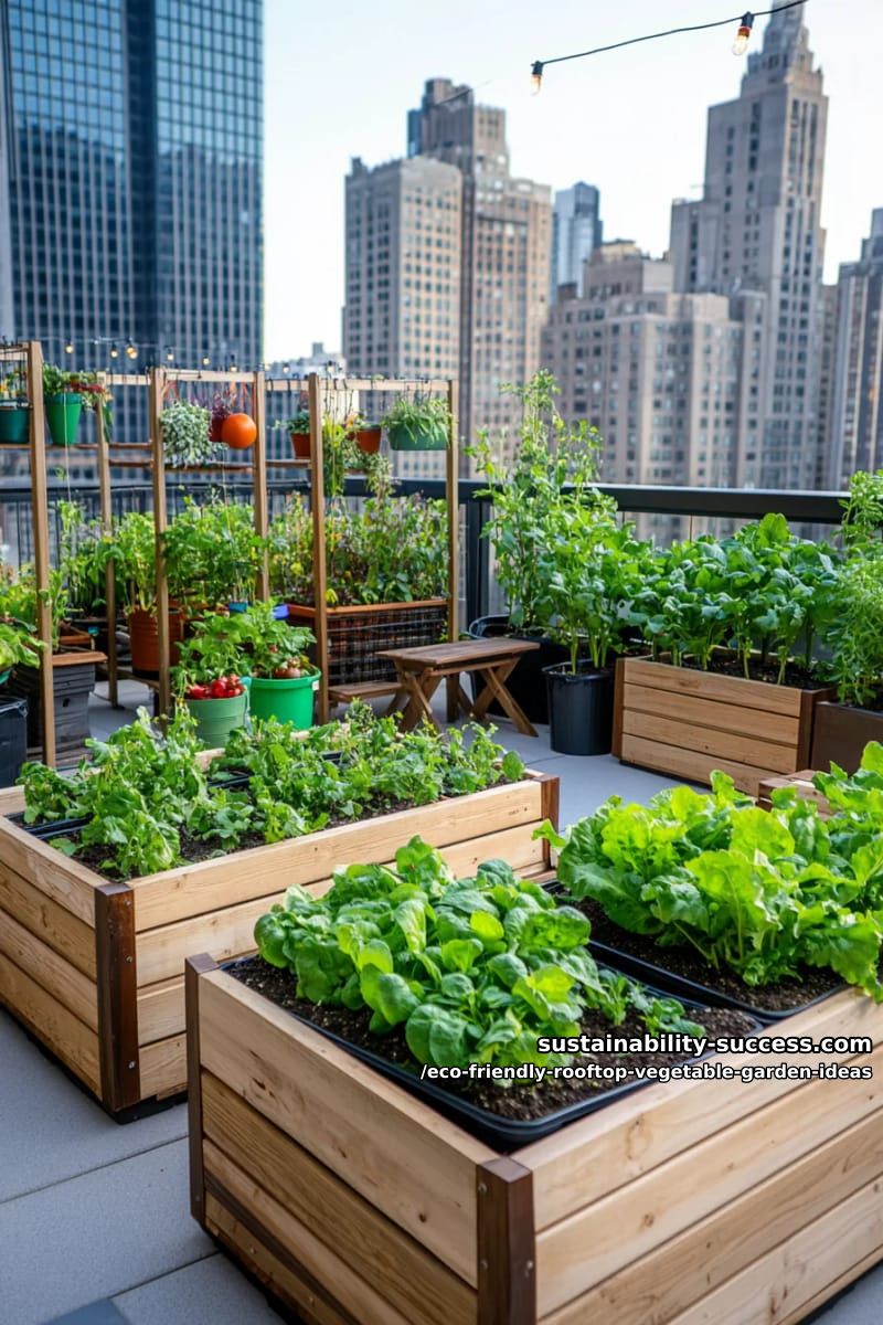 modular container garden with moveable pots for seasonal crop rotation 1