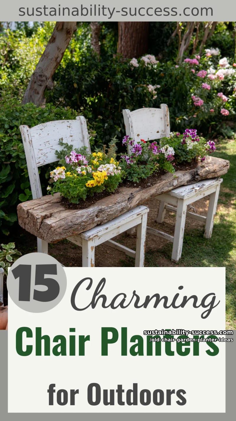 15 Charming Old Chair Planter Ideas for Your Outdoor Space 54 Old Chair Garden Planter Ideas - Collage 53