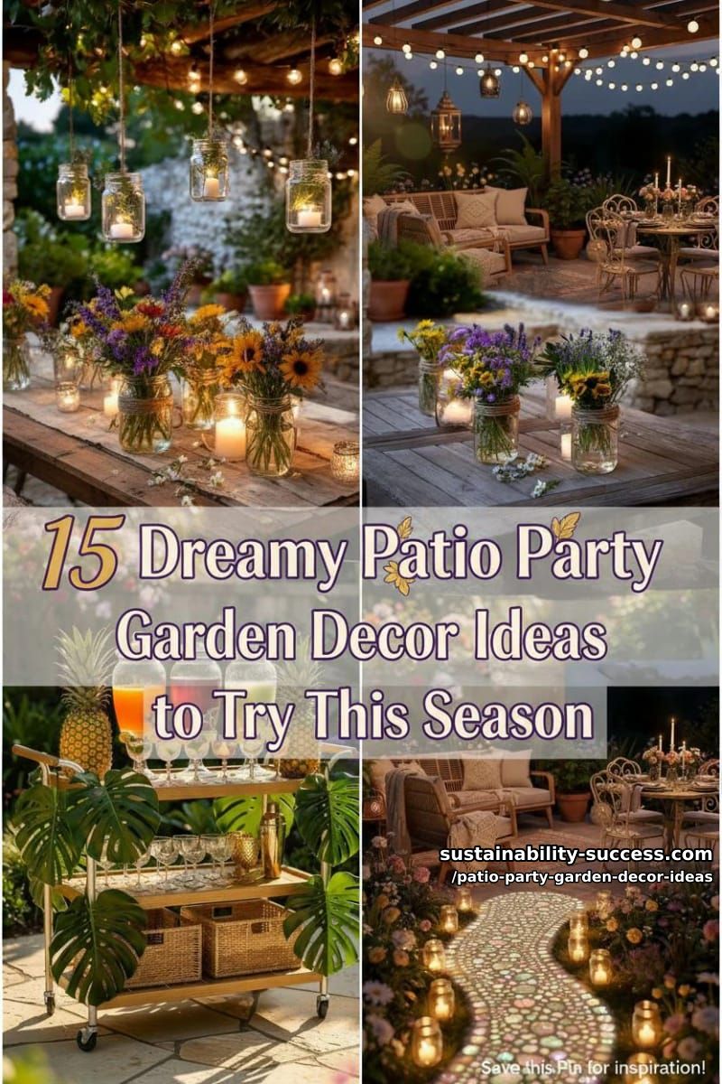 15 Dreamy Patio Party Garden Decor Ideas to Try This Season 42 Patio Party Garden Decor Ideas - Collage 41