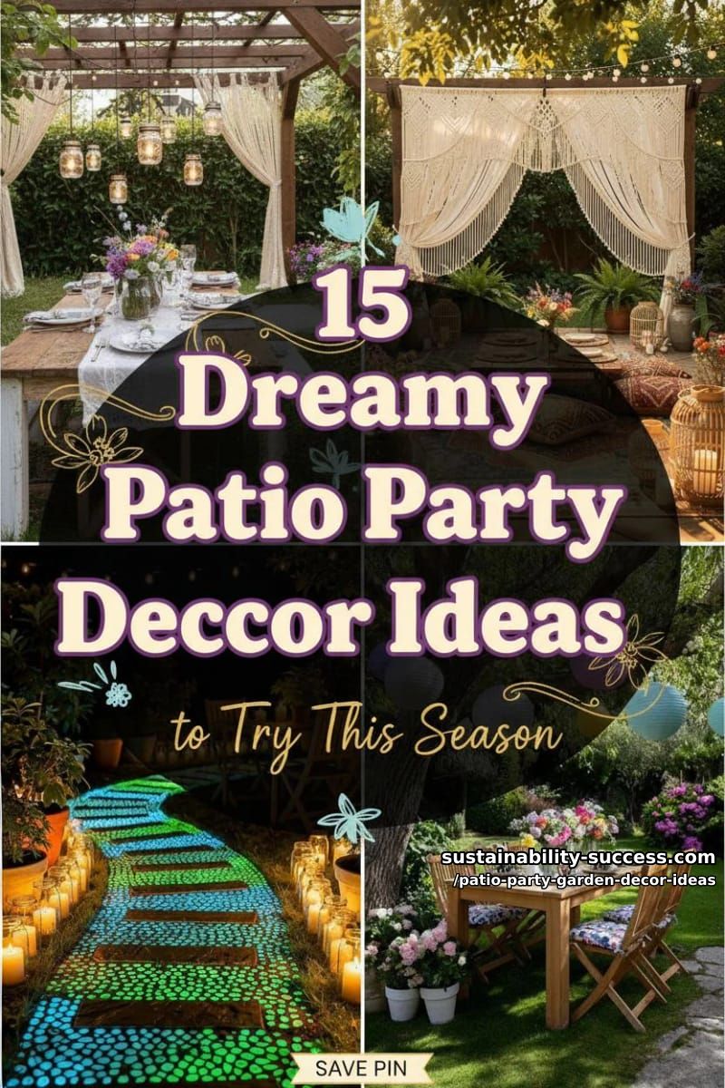 15 Dreamy Patio Party Garden Decor Ideas to Try This Season 43 Patio Party Garden Decor Ideas - Collage 42