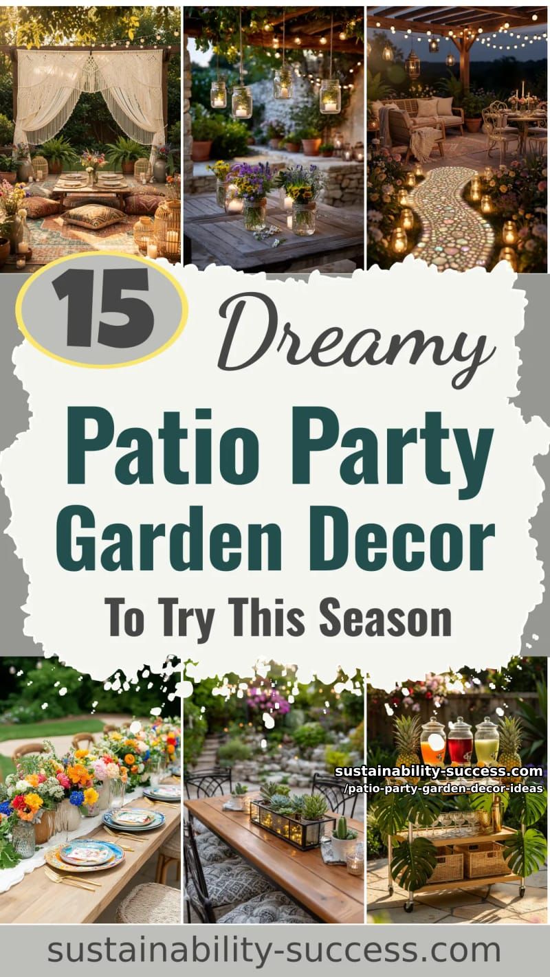 15 Dreamy Patio Party Garden Decor Ideas to Try This Season 47 Patio Party Garden Decor Ideas - Collage 46