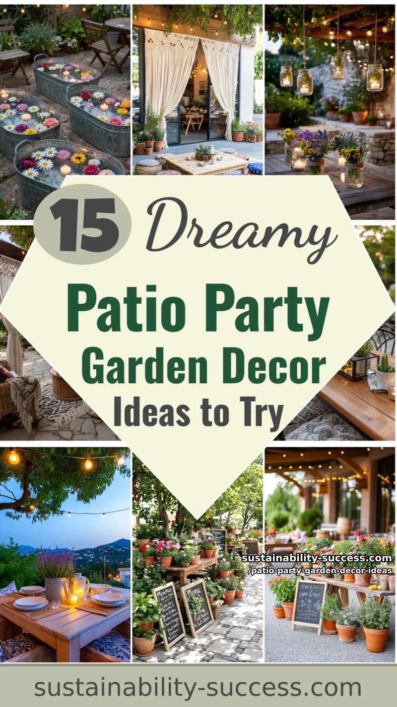 15 Dreamy Patio Party Garden Decor Ideas to Try This Season 49 Patio Party Garden Decor Ideas - Collage 48