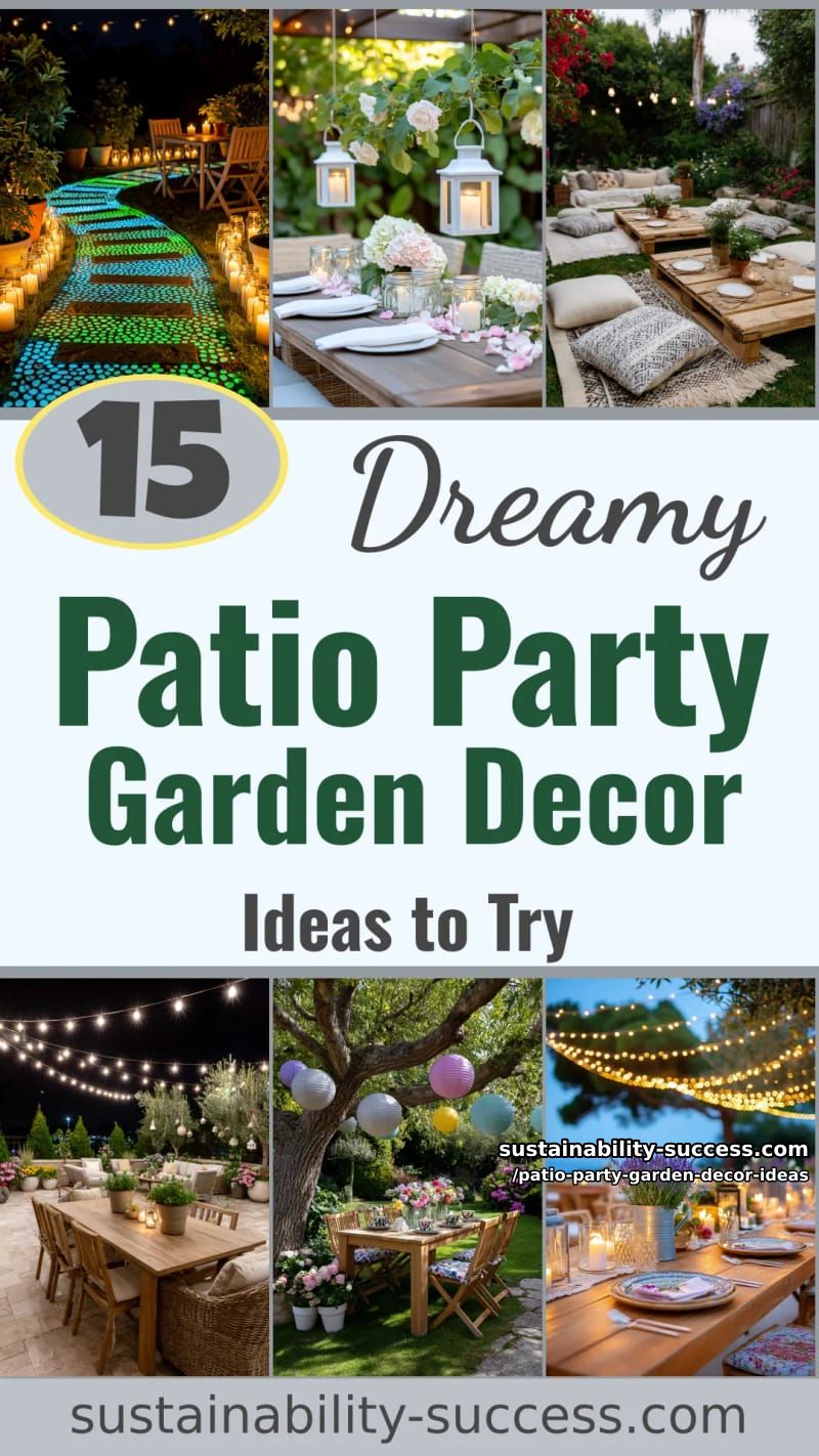 15 Dreamy Patio Party Garden Decor Ideas to Try This Season 51 Patio Party Garden Decor Ideas - Collage 50