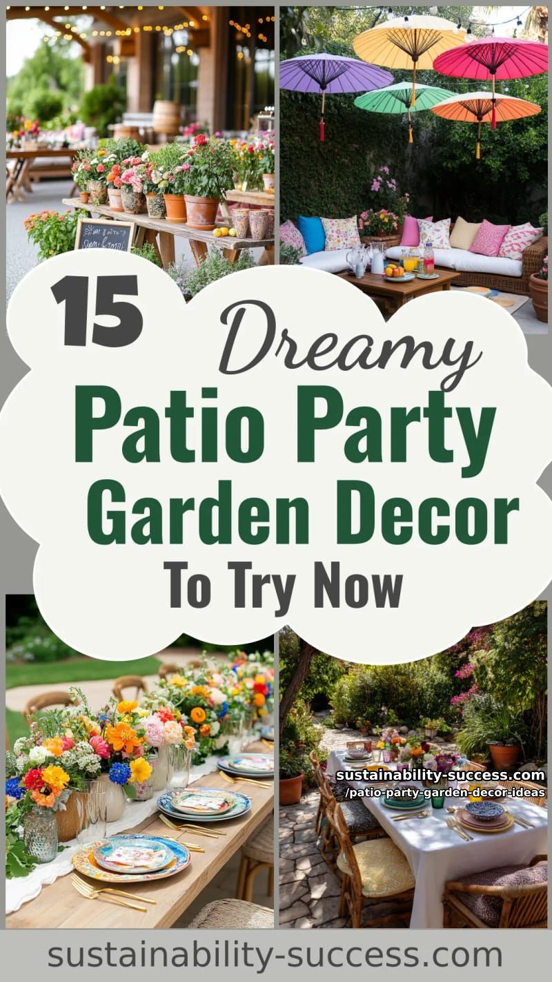 15 Dreamy Patio Party Garden Decor Ideas to Try This Season 52 Patio Party Garden Decor Ideas - Collage 51