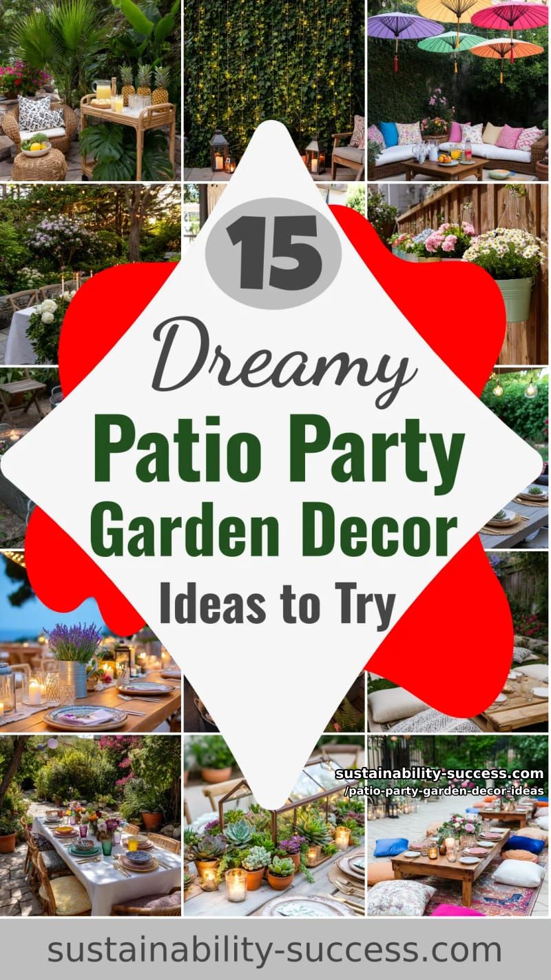15 Dreamy Patio Party Garden Decor Ideas to Try This Season 53 Patio Party Garden Decor Ideas - Collage 52