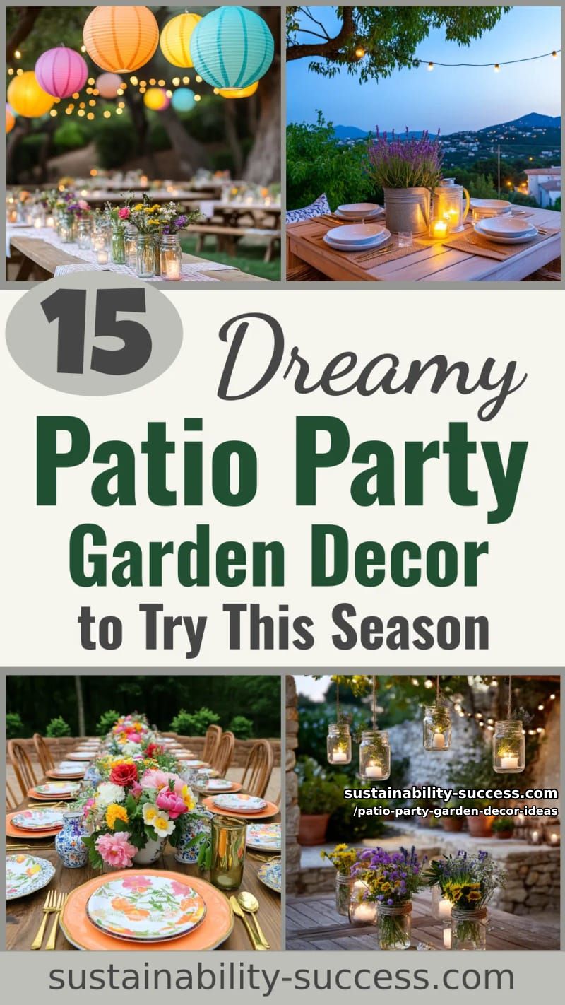 15 Dreamy Patio Party Garden Decor Ideas to Try This Season 55 Patio Party Garden Decor Ideas - Collage 54