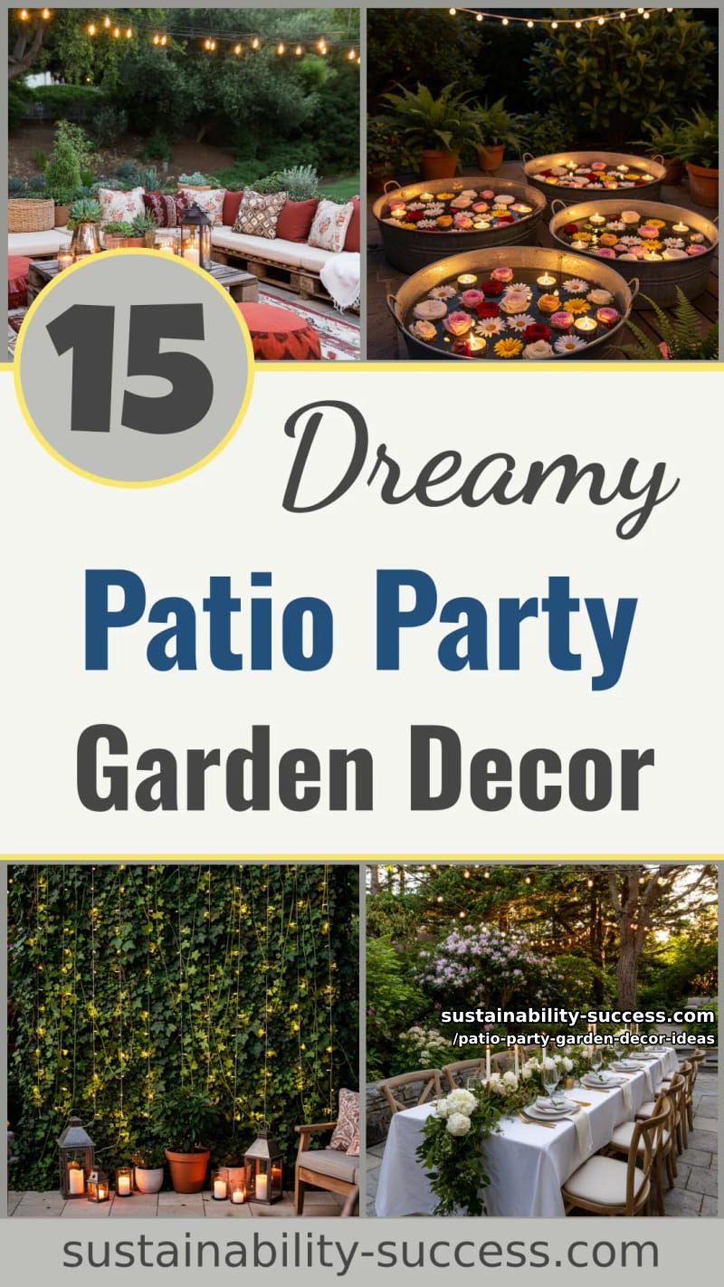 15 Dreamy Patio Party Garden Decor Ideas to Try This Season 56 Patio Party Garden Decor Ideas - Collage 55
