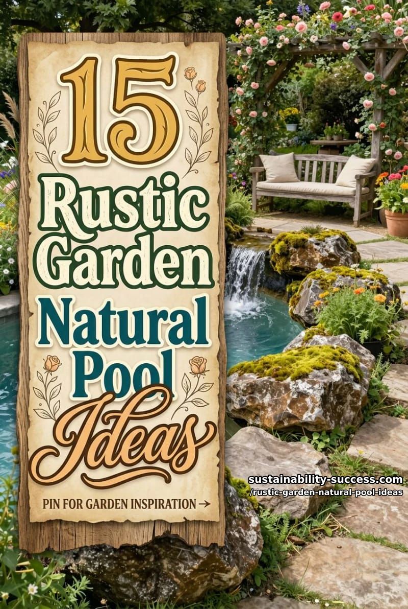 15 Rustic Garden Natural Pool Ideas for a Serene Outdoor Escape 36 Rustic Garden Natural Pool Ideas - Collage 35