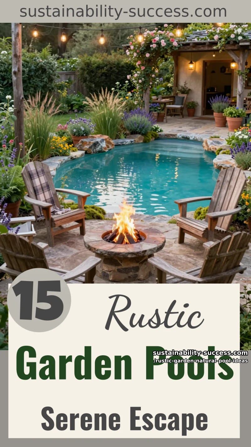 15 Rustic Garden Natural Pool Ideas for a Serene Outdoor Escape 41 Rustic Garden Natural Pool Ideas - Collage 40