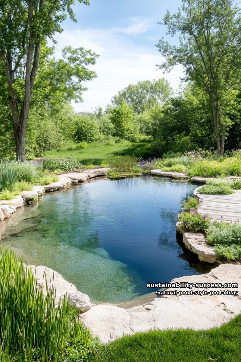 shallow entry area bordered by wild grasses and mossy boulders 1