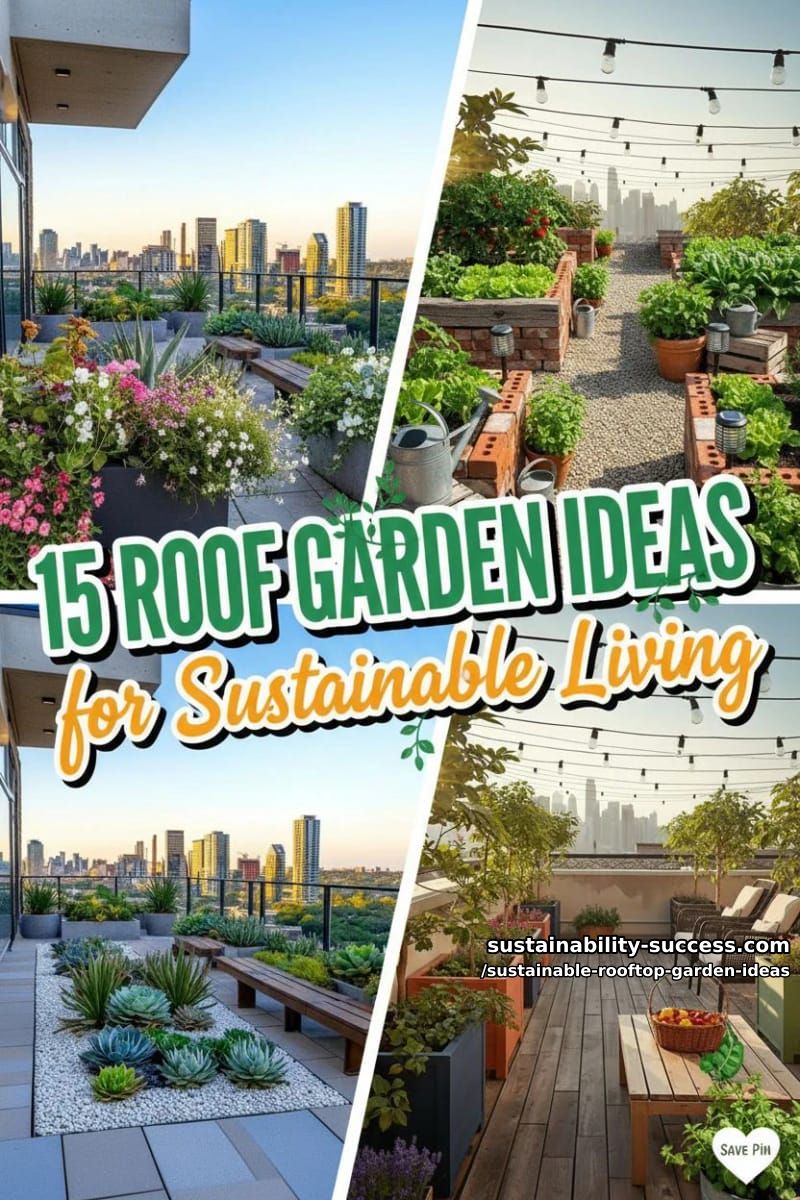 15 Rooftop Garden Ideas for Sustainable Living 37 Sustainable Rooftop Garden Ideas - Collage 36