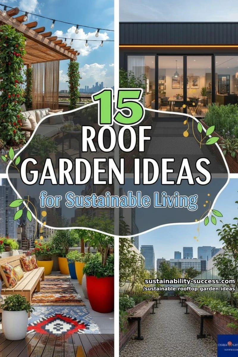 15 Rooftop Garden Ideas for Sustainable Living 38 Sustainable Rooftop Garden Ideas - Collage 37
