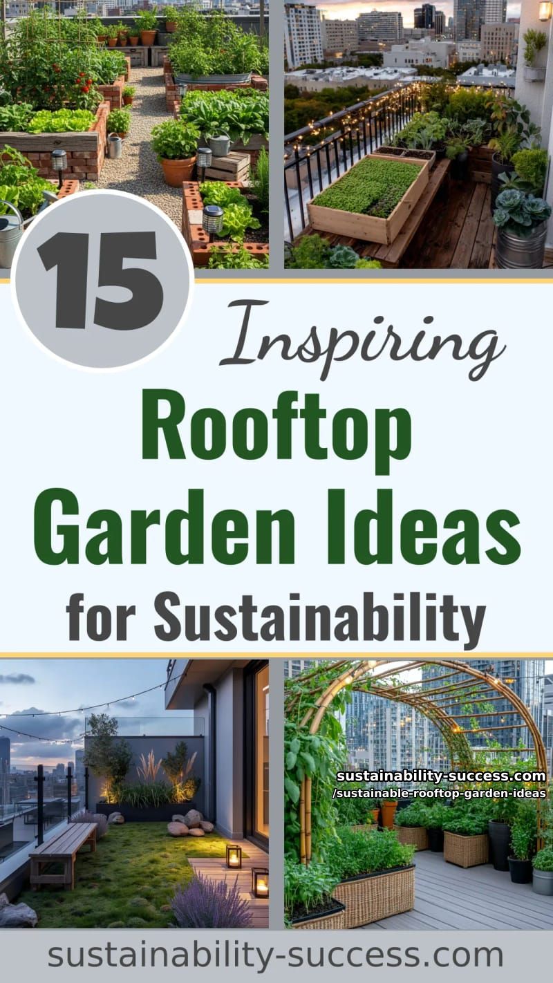 15 Rooftop Garden Ideas for Sustainable Living 42 Sustainable Rooftop Garden Ideas - Collage 41