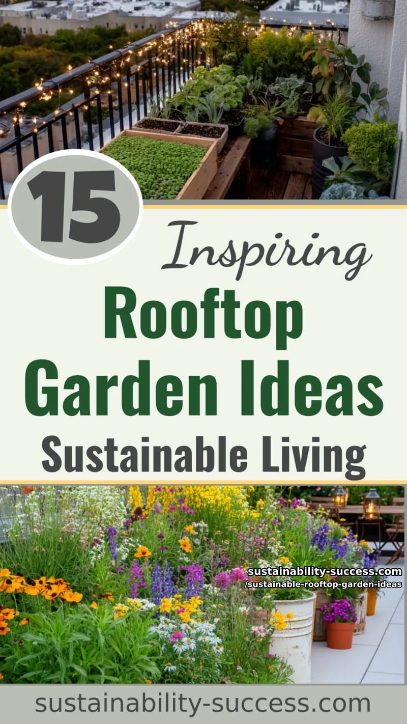 15 Rooftop Garden Ideas for Sustainable Living 43 Sustainable Rooftop Garden Ideas - Collage 42