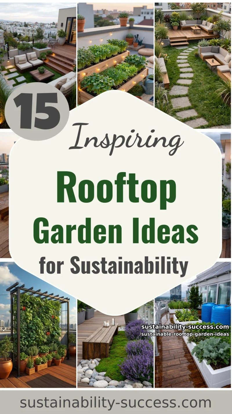 15 Rooftop Garden Ideas for Sustainable Living 46 Sustainable Rooftop Garden Ideas - Collage 45