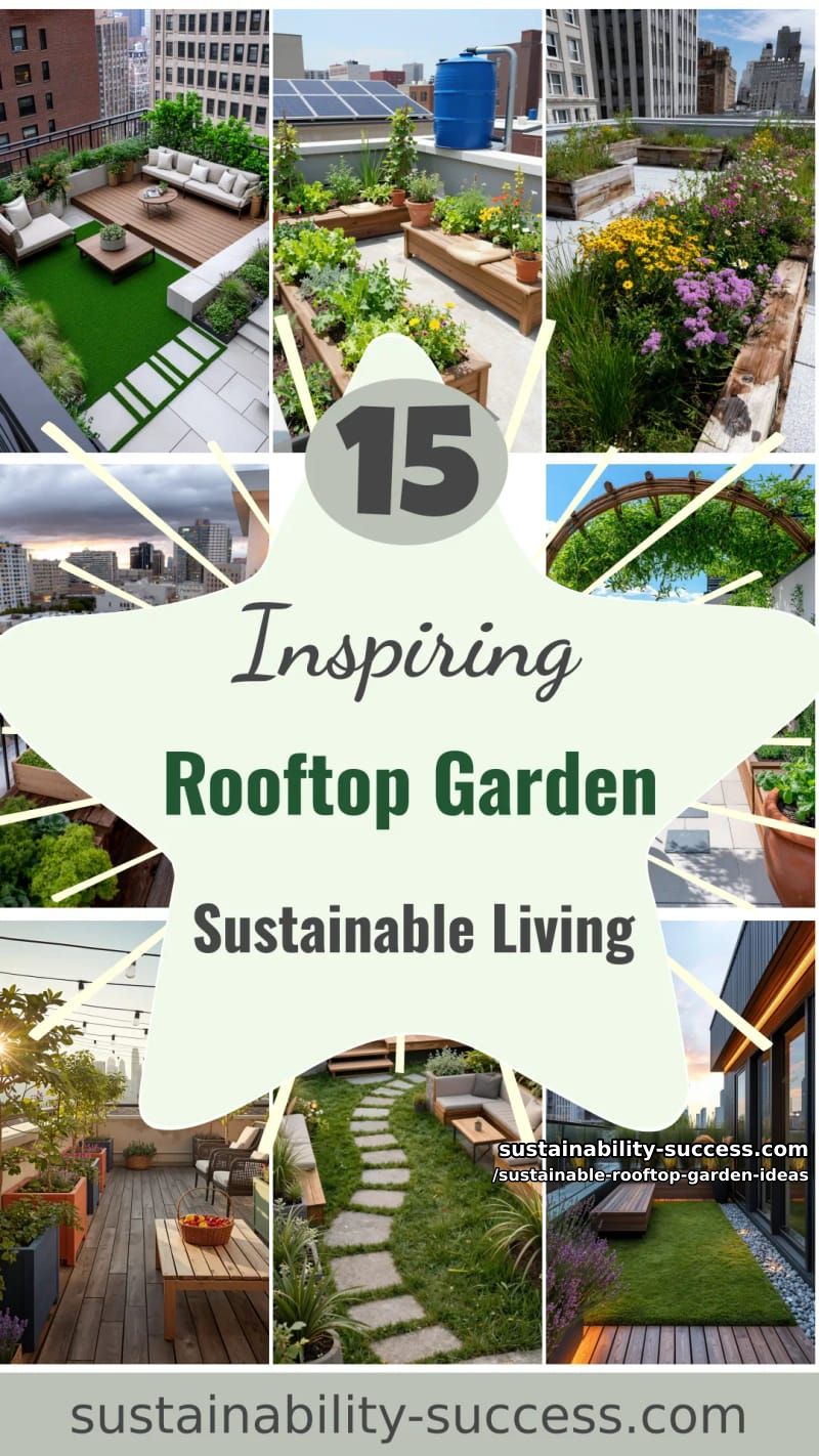 15 Rooftop Garden Ideas for Sustainable Living 49 Sustainable Rooftop Garden Ideas - Collage 48