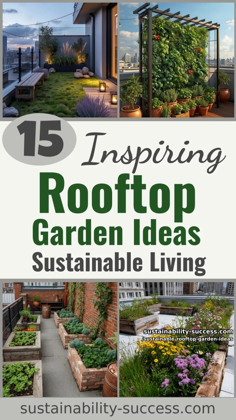 15 Rooftop Garden Ideas for Sustainable Living 51 Sustainable Rooftop Garden Ideas - Collage 50