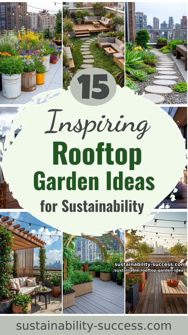 15 Rooftop Garden Ideas for Sustainable Living 53 Sustainable Rooftop Garden Ideas - Collage 52