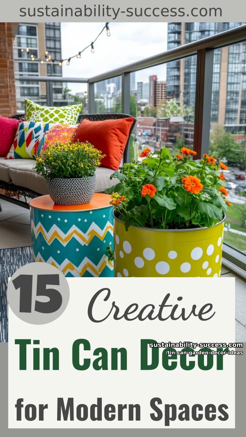 15 Creative Tin Can Garden Decor Ideas for Modern Spaces 44 Tin Can Garden Decor Ideas - Collage 43