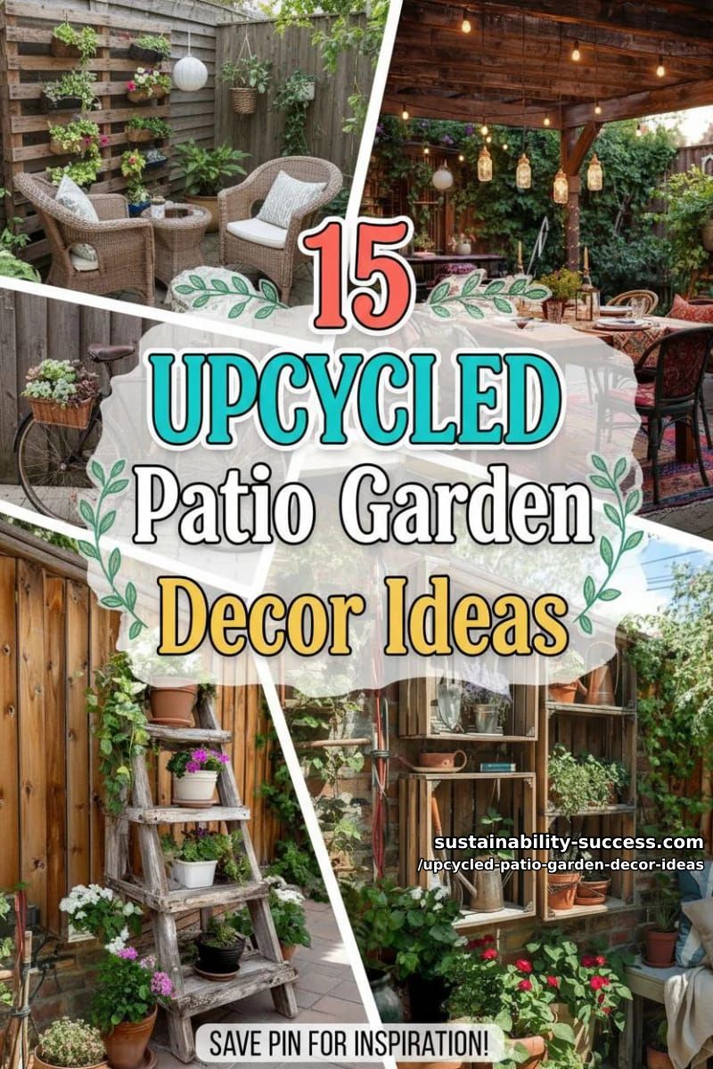 15 Creative Upcycled Patio Garden Decor Ideas 46 Upcycled Patio Garden Decor Ideas - Collage 45