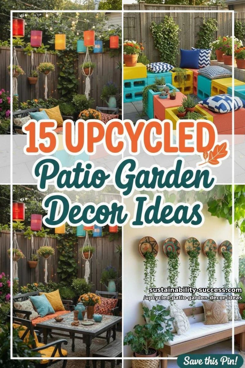 15 Creative Upcycled Patio Garden Decor Ideas 47 Upcycled Patio Garden Decor Ideas - Collage 46