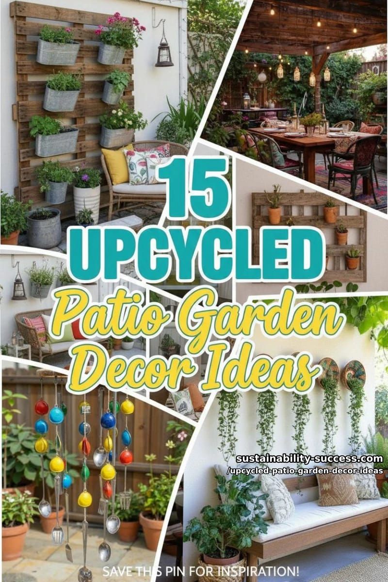 15 Creative Upcycled Patio Garden Decor Ideas 48 Upcycled Patio Garden Decor Ideas - Collage 47
