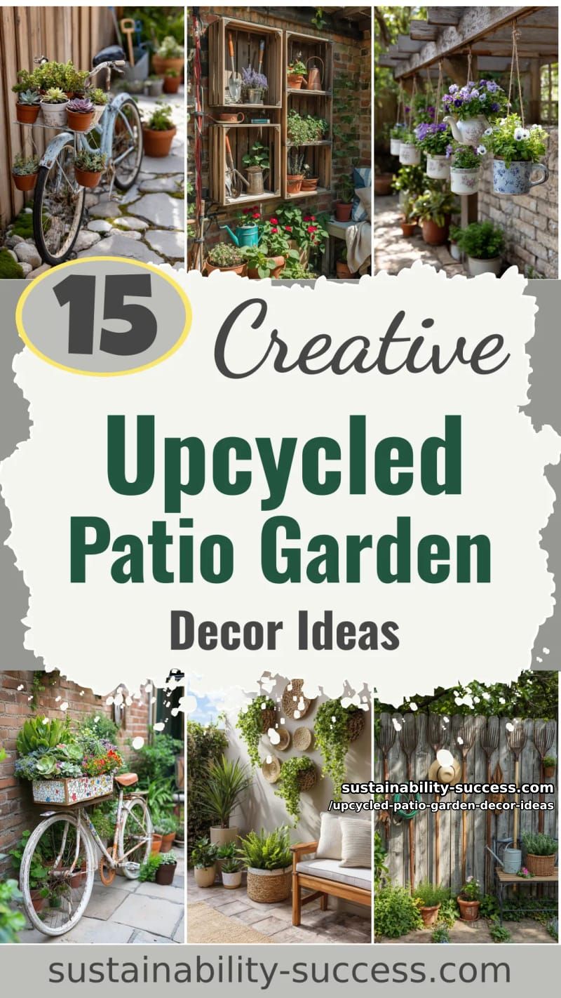 15 Creative Upcycled Patio Garden Decor Ideas 49 Upcycled Patio Garden Decor Ideas - Collage 48